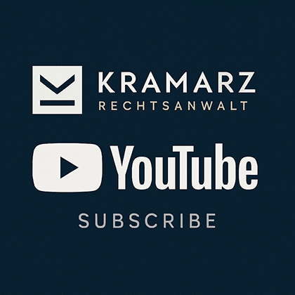 Der YouTube Kanal von Rechtsanwalt Kramarz