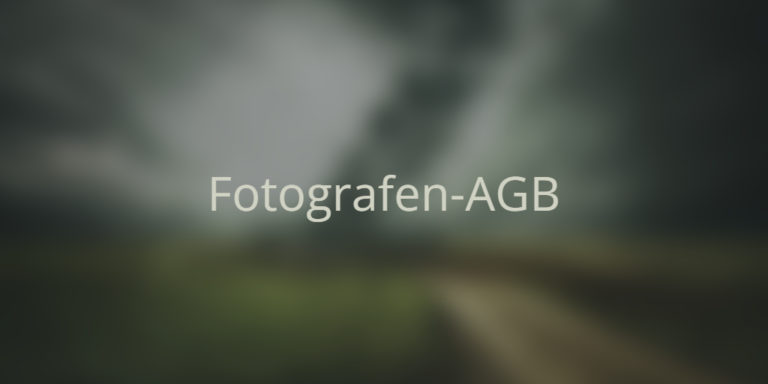 Fotografen-AGB