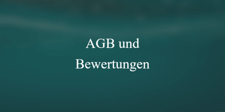 Regelungen zu Bewertungen in AGB