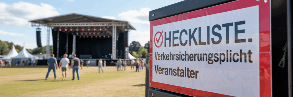 Checkliste Verkehrssicherungspflicht Veranstalter