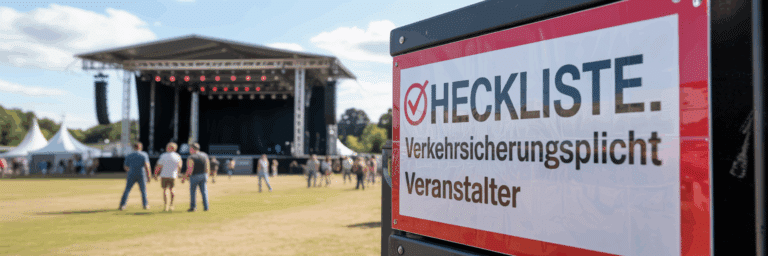 Checkliste Verkehrssicherungspflicht Veranstalter