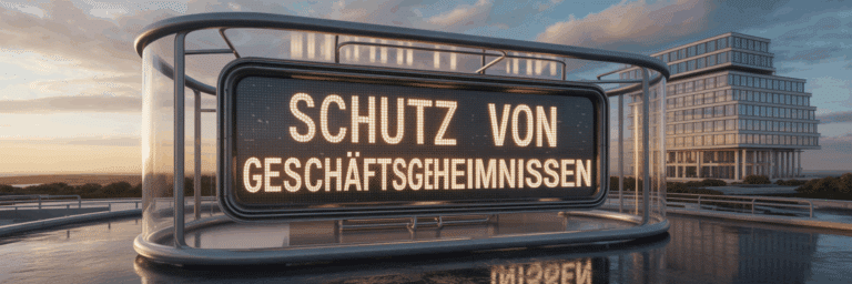 Geschäftsgeheminisse üssen geschützt werden