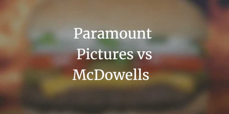Paramount Pictures vs McDowells