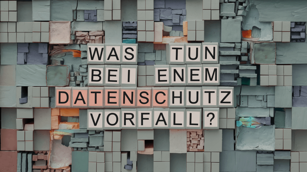 Was tun bei einem Datenschutzvorfall