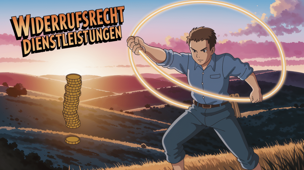 Widerrufsrecht bei Dienstleistungen