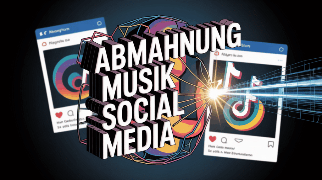 Illustration der rechtlichen Probleme bei Musiknutzung in sozialen Medien