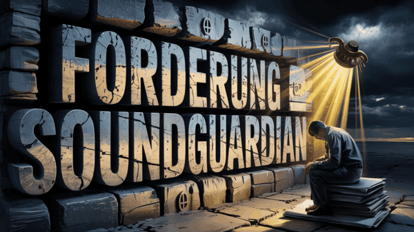 Ein Smartphone mit einem Social-Media-Video liegt neben einem Brief mit einer Abmahnung von Soundguardian.