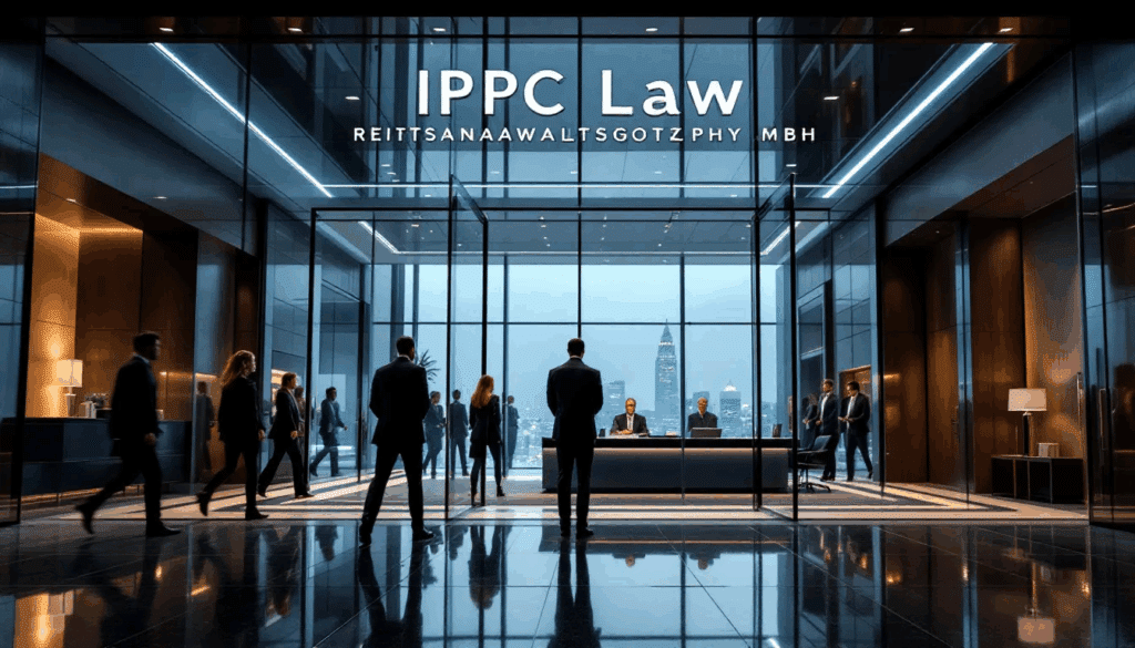 Die Kanzlei IPPC Law Rechtsanwaltsgesellschaft mbH in einem modernen Bürogebäude.