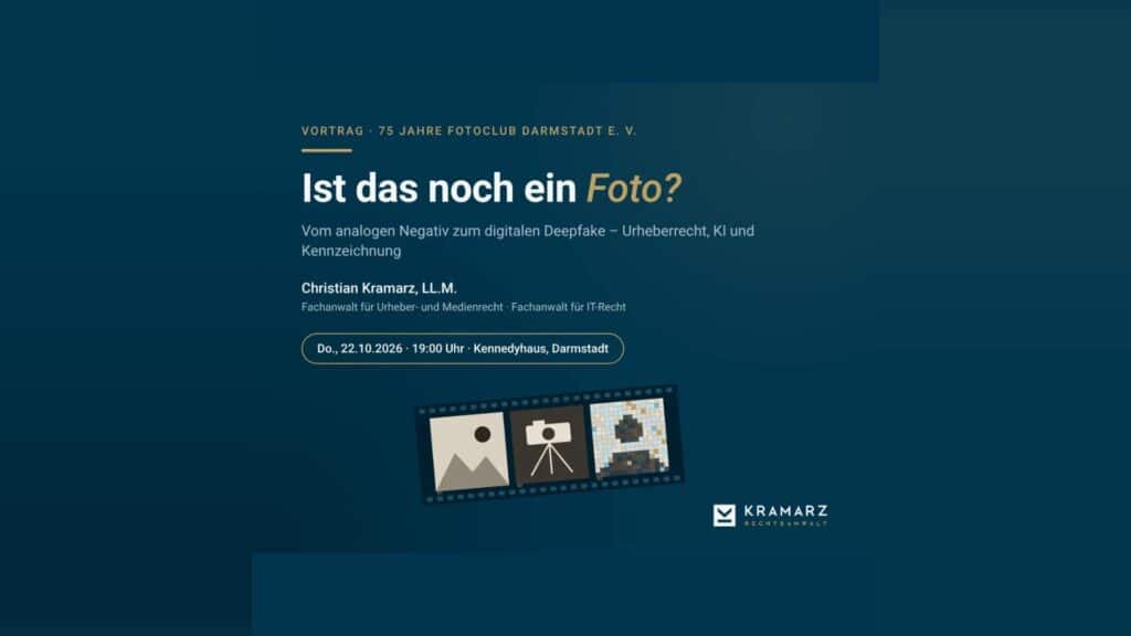 Ist das noch ein Foto? Vortrag am 22.10.2026, 19:00 Uhr, Kennedyhaus Darmstadt